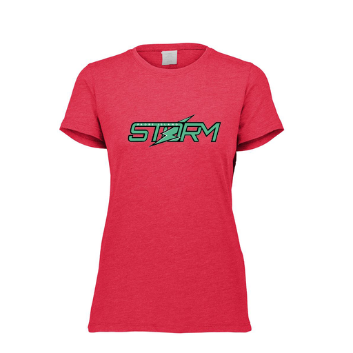 [FTSCUBRD-FAXS-LOGO1] Decker Women's Tri-Blend T-Shirt - Short Sleeve (Female Adult XS, Red, Logo 1)