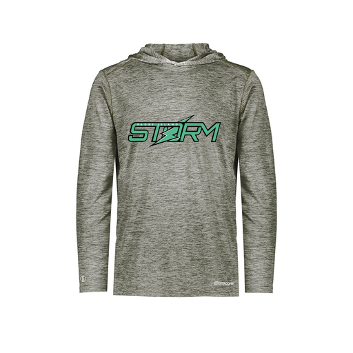 [FOLHCGGY-AS-LOGO1] Decker Men's Charge Hoodie (Adult S, Gray, Logo 1)