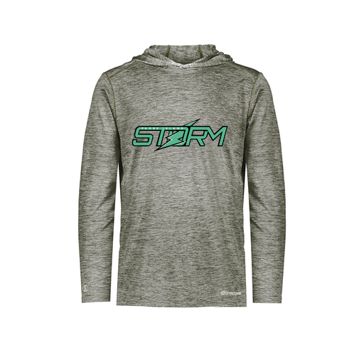 [FOLHCGGY-YS-LOGO1] Decker Youth Charge Hoodie (Youth S, Gray, Logo 1)