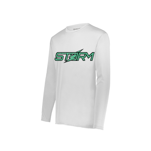 [222822.005.XS-LOGO1] Men's LS Smooth Sport Shirt (Adult XS, White, Logo 1)