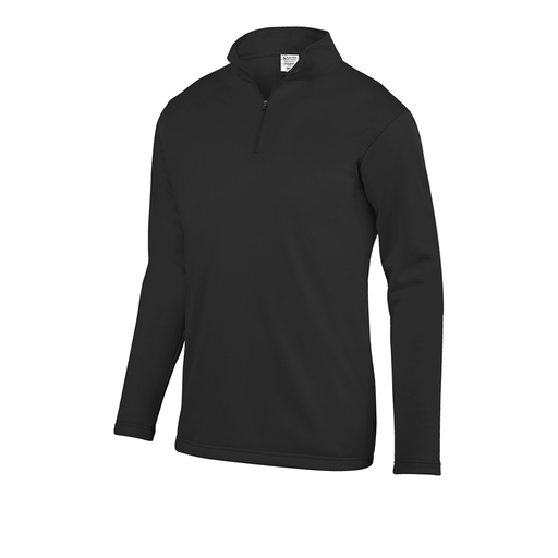 [DFW-FFQZ-BLK-AS-LOGO5] Men's FlexFleece 1/4 Zip (Adult S, Black, Logo 5)